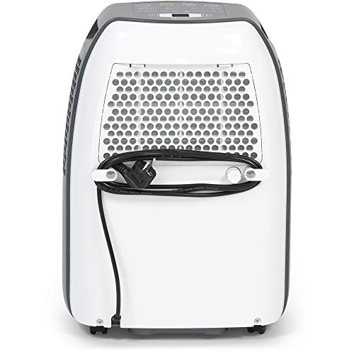 TROTEC Deshumidificador TTK 60 E, 18 l / 24 h, Pantalla Digital, para Habitaciones de 40m², Filtro de Aire Lavable, Silencioso, 470 W, Auto-Apagado, Portátil, Blanco