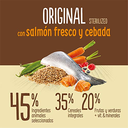 True Instinct Original Comida Para Gato Esterilizado Adulto con Salmón - 7 kg