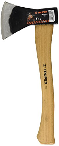 Truper Hacha Labor Entera Cabeza 565 gr con Mango de Madera de 35cm