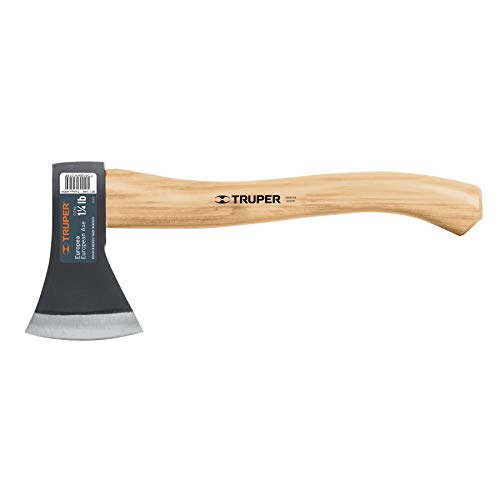 Truper Hacha Labor Entera Cabeza 565 gr con Mango de Madera de 35cm