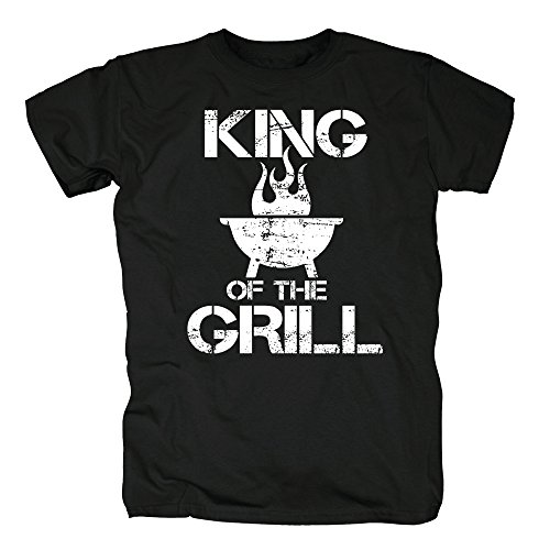 TSP King of The Grill Camiseta para Hombre T-Shirt L Negro