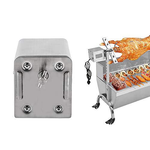 TTLIFE SP-S40 Asador de Barbacoa de Acero Inoxidable Asador eléctrico Motor de Cabra Cerdo asado de Pollo Asador asador asador para Asar a la Parrilla al Aire Libre (220V-240V)