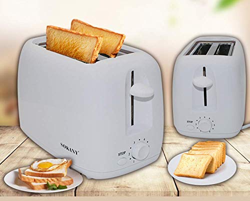 TTZY Tostadora automática de 2 rebanadas, Desayuno Sandwich Maker Machine 700W 220-240V 6 velocidades Bicarbonato de aparatos de Cocina Home Office Tostadores SHIYUE