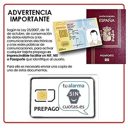 tualarmasincuotas.es Tarjeta Sim Prepago con 5 Euros y Multiformato | con Recarga Automática Opcional | para Móviles Alarmas Relojes Inteligentes gsm 2g/3g/4g | Sim Card de Datos