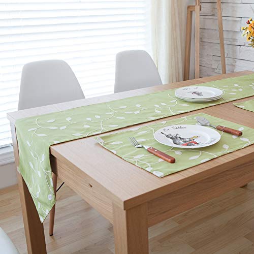 TUANZI Squisito Runner da tavolo Inicio Camino de Mesa Mantel algodón Decorativo clásico Mesa de Cama Mat Comedor Partido decoración per Feste, ristoranti e attività all'aperto