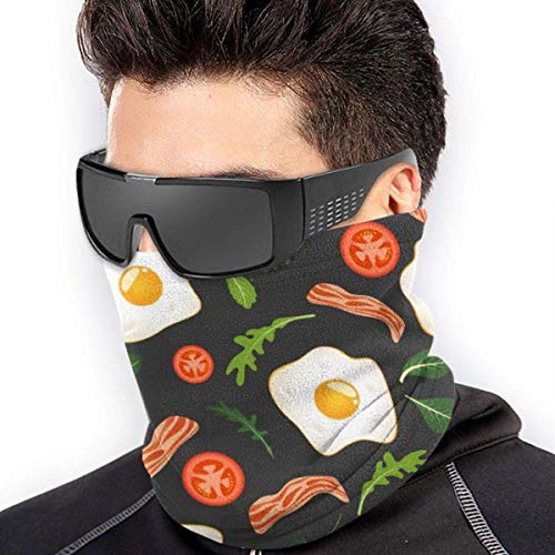 Tubería reversible para cuello con tortilla de espinaca, para hombres y mujeres