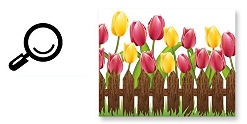 Tulipanes en el prado Vistoso Flores silvestres Pegatina Casa Decoración de pared Decoración Calcomanías Cuarto del bebé Hermosa decoración de la habitación