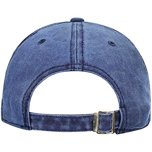 Tuopuda Gorra de Béisbol Classic Unisex Ajustable Washed Teñido Gorras de Béisbol de Algodón Sombrero de Deportes al Aire Libre (Armada)