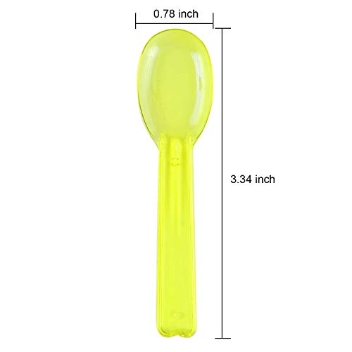 Tupa - Cucharas de plástico desechables para helado (250 unidades, 7,6 cm)