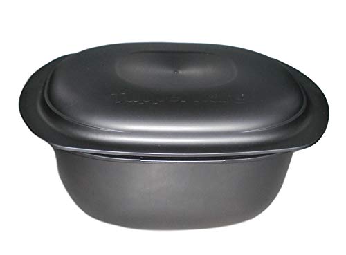 Tupperware Ultrapro Molde para Hornear y Tapa Cazuela, Silicona, Negro, 30x22.6x11.7 cm, 2 Unidades