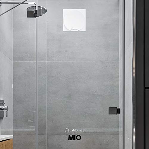 Turbionaire Mio 100 LL-SW Extractor de Baño 100 mm, Blanco, extracción, ventilación estándar, para baño, Cocina, Motor con rodamientos de Bola, válvula de no Retorno protección IPX4