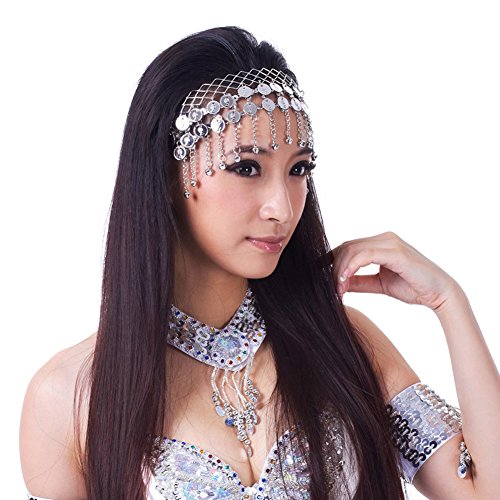 Turkish Emporium bollywood danza del vientre Belly Dance monedas couture-discount maduro joyas de plata