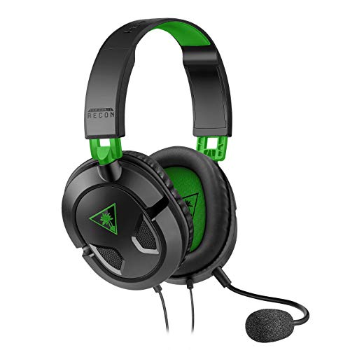 Turtle Beach Recon 50X Auriculares Gaming Xbox One, PS4, PS5, Nintendo Switch y PC, Negro / Verde