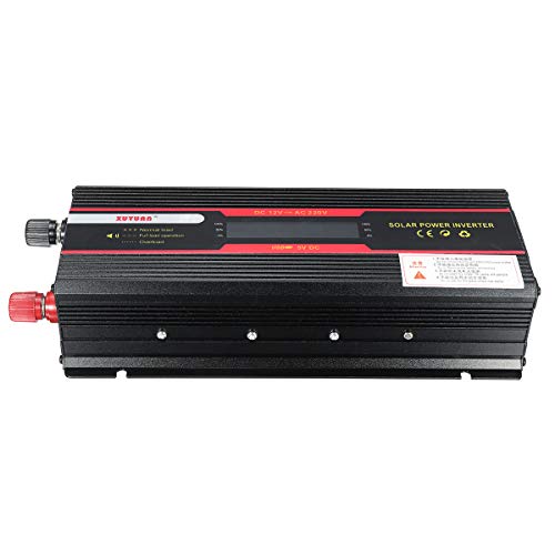 TuToy 6000W Peak Power Inverter Pantalla Lcd Dc 12 / 24V a Ac 110V / 220V Convertidor de onda sinusoidal modificada - 12V-