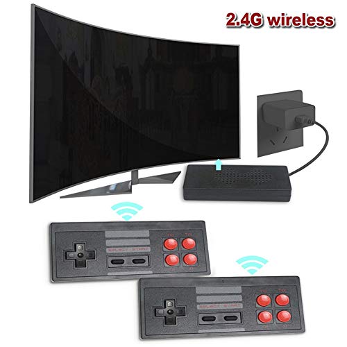 TV Video Juego 2.4G Inalámbrico Game Console Salida 1080 HD Videojuegos De TV Sin Conducción Consola De Juego Salida De Línea AV para NES/FC Classic