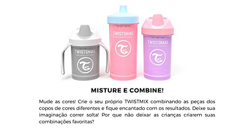 Twistshake 78267 - Vaso con boquilla, color pastel rosa