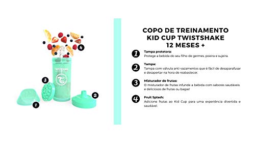 Twistshake 78280 - Vaso con boquilla, color pastel azul