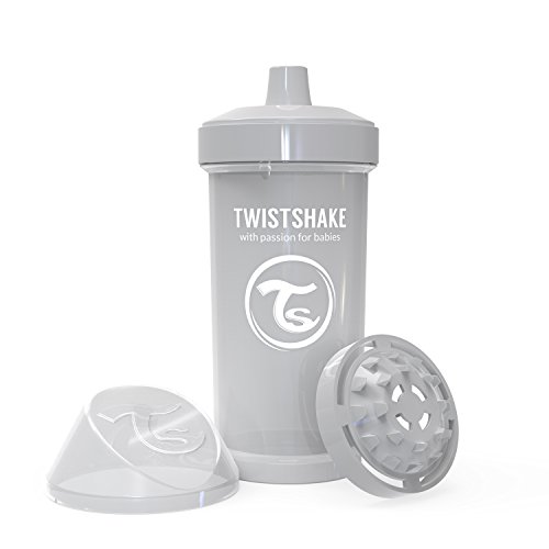 Twistshake 78284 - Vaso con boquilla, color pastel gris