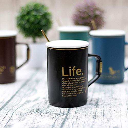 tywgb 420 Ml Patrón De Letras Creativas Tazas De Cerámica Pareja Única De Matorrales Tazas De Café Taza De Leche Tazas De Té Al por Mayor Tazas Drinkware Girl Gift-02