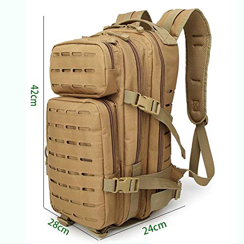 UELEGANS 35L Mochila Táctica Militar Mochila de Asalto Molle Mochilas de Senderismo Unisex para Excursionismo, Montañismo, Camping, Trekking,F