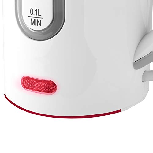 Ufesa HA7010 Hervidor de Agua Color Blanco/Rojo, 800W, 0.5L