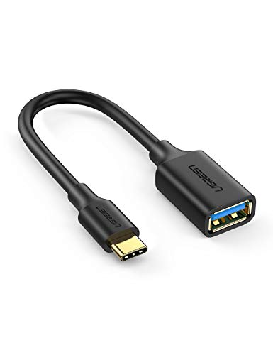 UGREEN Cable OTG USB C a USB 3.0 Adaptador OTG USB 3.1 Tipo C 5Gbps para Huawei P40 P30 Lite P20, Xiaomi Mi 10 Mi 9 A3 Redmi Note 8, Samsung S20 S10 Plus S9 S8 Note 10, iPad Pro 2018/2020 Macbook Pro