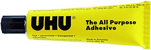 UHU adhesivo multiusos pegamento 125 ml en caja [Pack de 2 tubos]