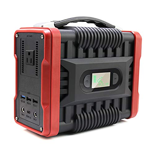 UKing 222Wh/60000mAh Almacenamiento Suministro de Energía, Portátil Generador de Camping 220W Salida con USB/QC3.0/AC/DC para Viajes, Picnics, Acampada