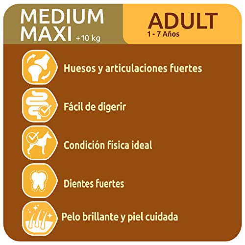 ultima Pienso para Perro Medium-Maxi Adulto con Pollo, Pack de 3 x 3 kg - Total 9 kg