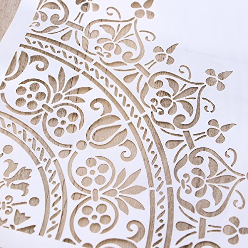 ultnice caracteres Plantillas Pintura Plantillas Flores Diseño para herramienta Scrapbooking (Color Blanco)