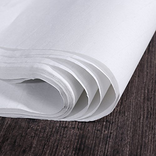 ULTNICE Rollos de Papel de arroz de caligrafía China 50 Hojas 13,78 * 9,84 Pulgadas