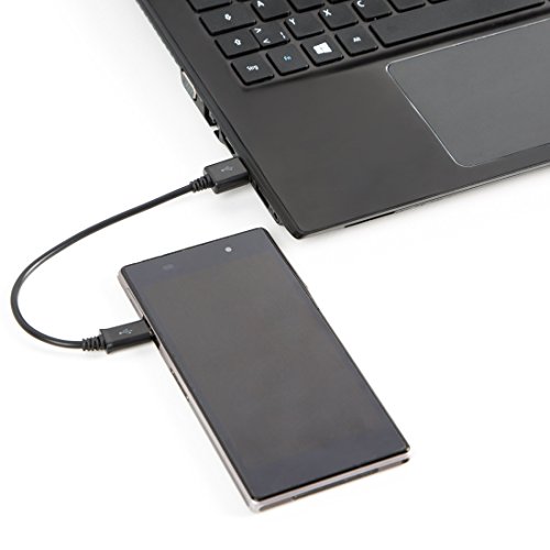 Ultratec Cable de Datos para Dispositivos móviles de Micro USB B a USB A, 15 cm