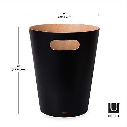 Umbra Woodrow - Papelera, color negro