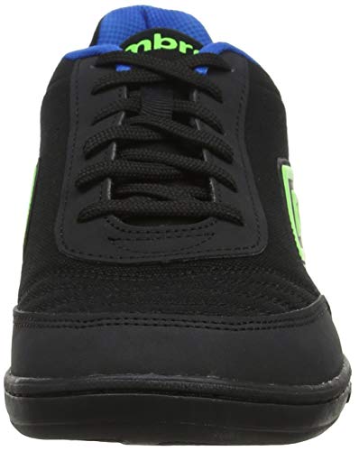 Umbro Futsal Street V Zapatillas de fútbol sala Hombre, Negro (Black/Green Gecko/ Electric Blue FCH), 43 EU