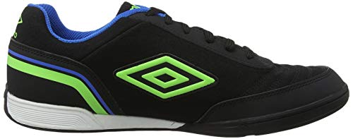 Umbro Futsal Street V Zapatillas de fútbol sala Hombre, Negro (Black/Green Gecko/ Electric Blue FCH), 43 EU