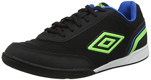 Umbro Futsal Street V Zapatillas de fútbol sala Hombre, Negro (Black/Green Gecko/ Electric Blue FCH), 43 EU