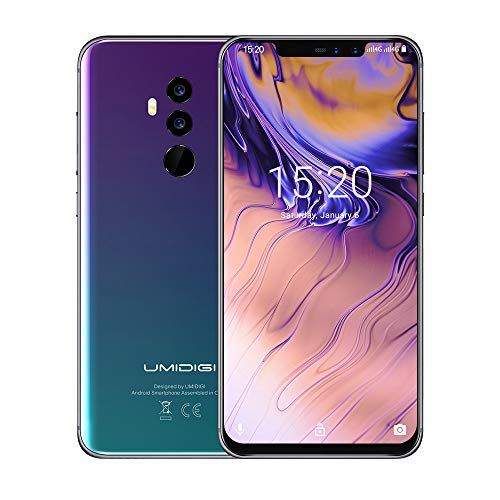 UMIDIGI Z2 Smartphone Libre Dual 4G Volte Smartphones con Bandas Globales Android 8.1Smartphone 19: 9 FHD 6.2 Pulgadas 4GB RAM + 64GB ROM 16MP + 8MP Cámara Cuádruple [Twilight]