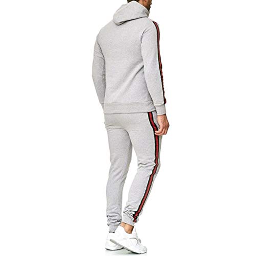 UMore Chándal para Hombre Conjunto de chándal para Hombre con cordón Sudadera con Capucha Pantalones de chándal para Gimnasio Deporte