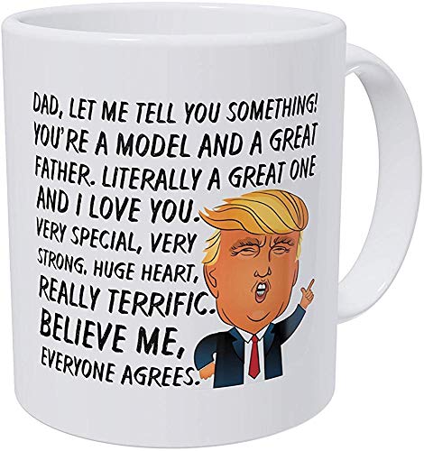 Una taza para mantener a papá Eres un gran modelo y un gran padre y te amo Día del padre Muy especial 11 onzas Taza divertida de café con leche