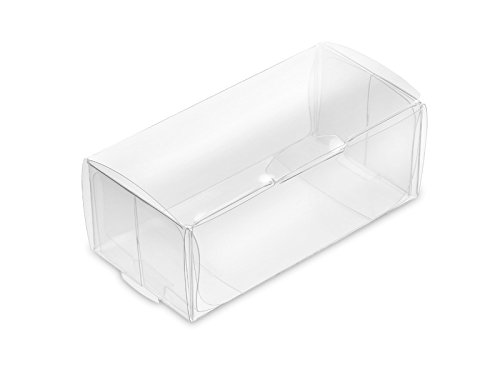 Unbekannt 10 Pieza de PVC Rectangle de Caja, Transparente, 8 x 4 x 3 cm, Caja de cartón Caja de Bombones