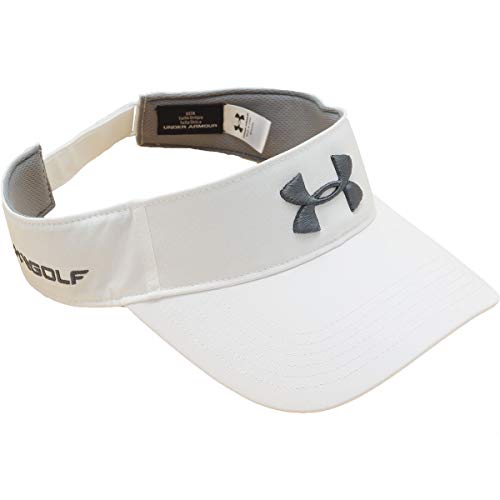 Under Armour Men's Core Golf Visor Gorras Con Visera De Corte Clásico, Gorra De Hombre Hombre blanco OSFA