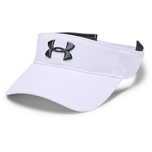 Under Armour Men's Core Golf Visor Gorras Con Visera De Corte Clásico, Gorra De Hombre Hombre blanco OSFA