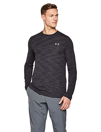 Under Armour Vanish Seamless Short Sleeve Camiseta, Hombre, Negro (Black/Graphite 001), L