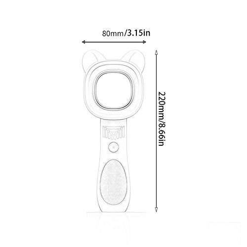 Único USB Lindo Gato Práctico Señora del Ventilador al Aire Libre Recargable Ventilador portátil Ventilador sin Cuchilla de Mano Mini refrigerador No Leaf, Rosa, ZHNGHENG