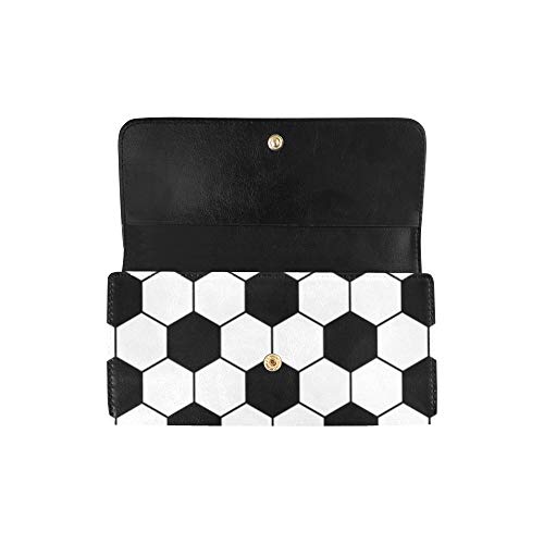 Unique Custom Football Eps 10 Women Trifold Wallet Long Purse Credit Card Holder Case Bolso