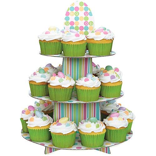 Unique Party 42363, Soporte para cupcakes reutilizable hecho de cartón
