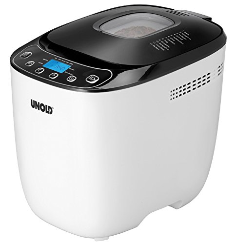 Unold 68010 BACKMEISTER - Panificadora, 550 W, 1 Kilogram, negro/blanco