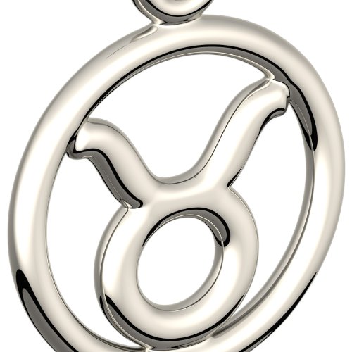 UPCO Jewellery 925 Plata esterlina, Tauro (Abril 20-Mayo 20) El Signo del Zodiaco del Toro, Representa una Gran Fuerza de voluntad y la Resistencia al Cambio, Collar Pendiente, 18"