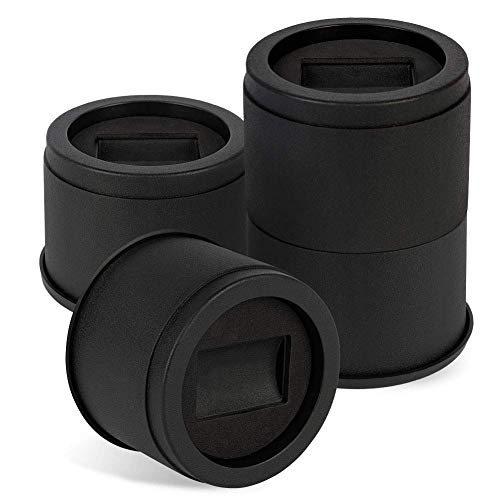 Uping Elevador de Muebles Alza de Mueble Elevadores para Camas Mesas o Mobiliario, Aumente Altura en 8 cm o 15,5 cm (Negro)