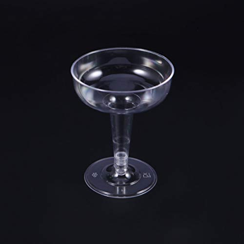 UPKOCH 12 Piezas de Vidrio de Vino Desechable Tazas de Degustación de Plástico Copas de Cóctel Copas de Champán Vasos para Banquetes de Boda Suministros para Fiestas